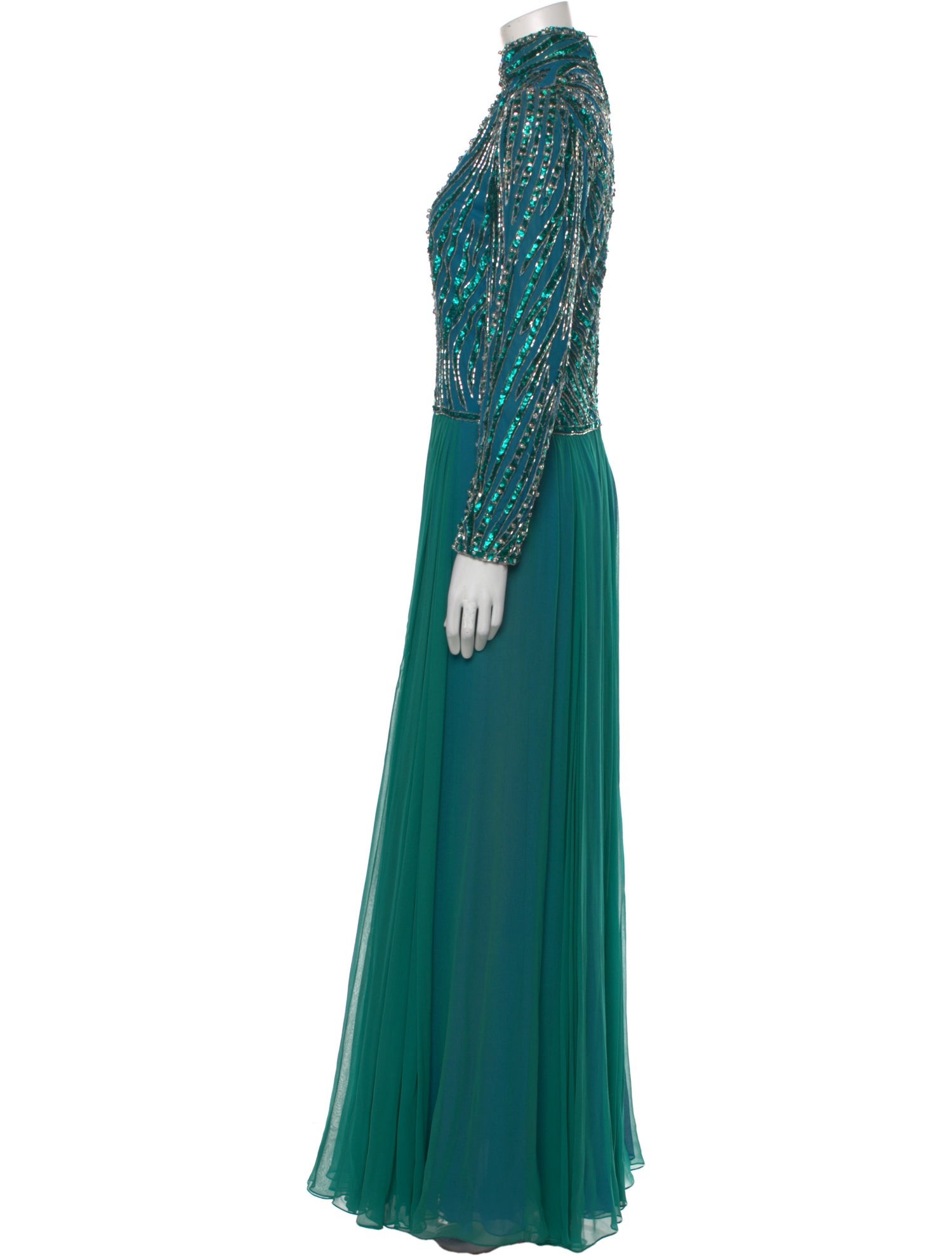 Bob Mackie Silk Long Dress