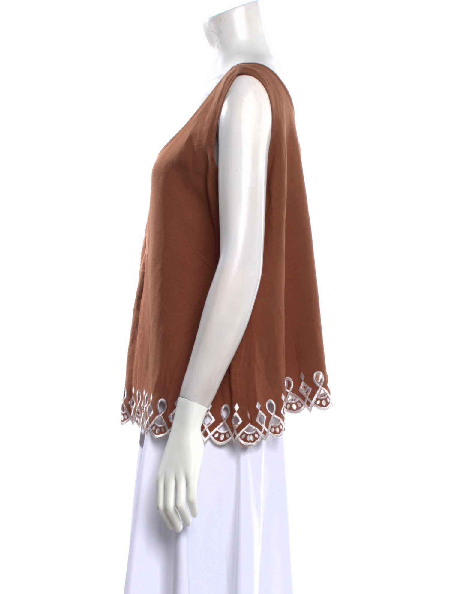 Bob Mackie Scoop Neck Sleeveless Top