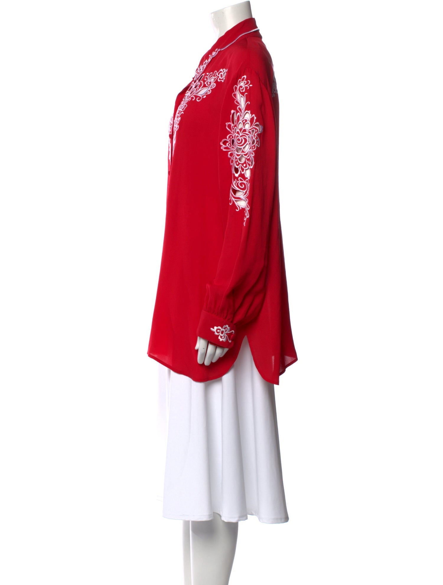 Bob Mackie Printed Long Sleeve Tunic