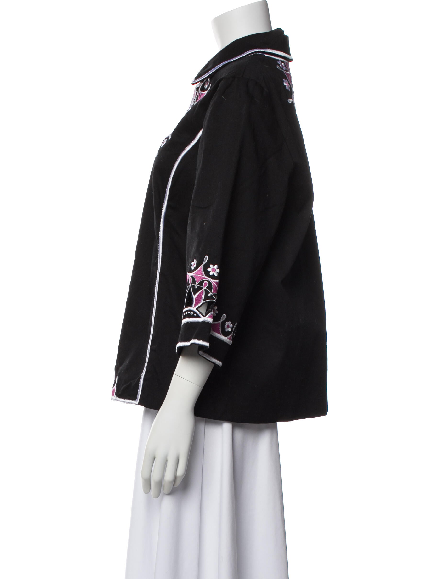 Bob Mackie Floral Print Evening Jacket