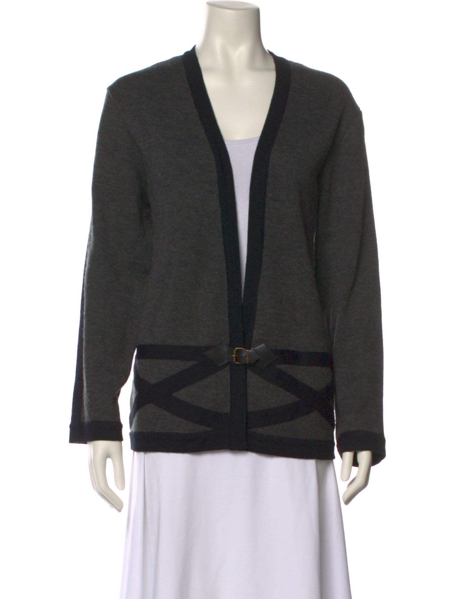 Bob Mackie Plunge Neckline Sweater