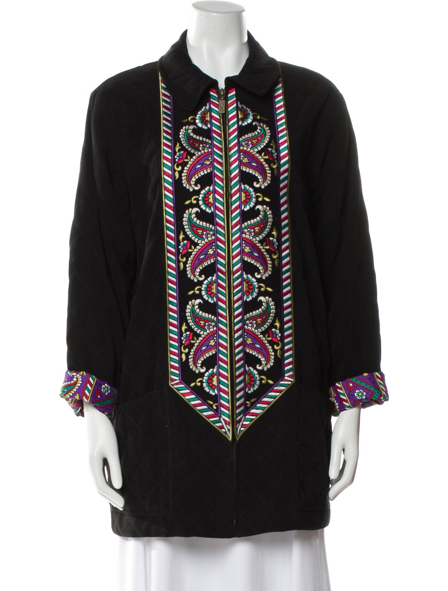 Bob Mackie Printed Coat