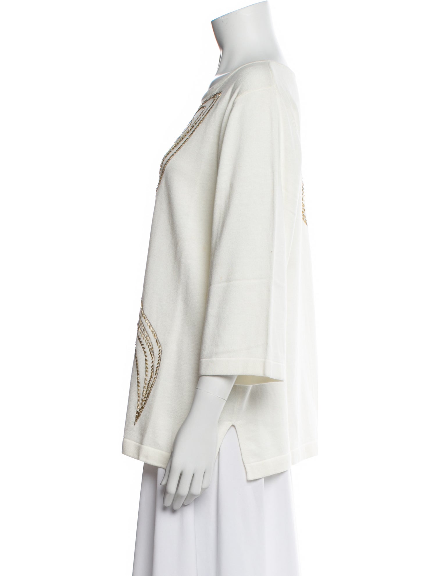 Bob Mackie Scoop Neck Sweater