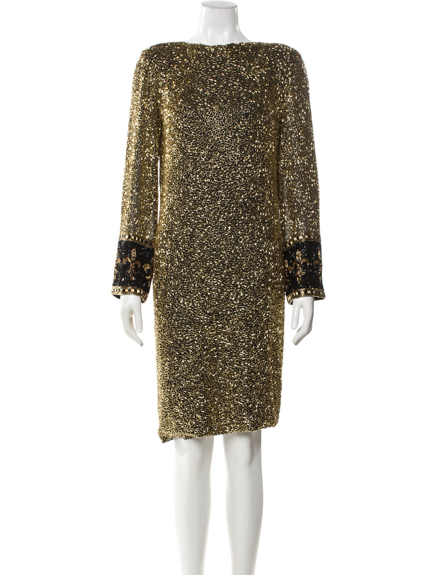 Bob Mackie Silk Knee-Length Dress