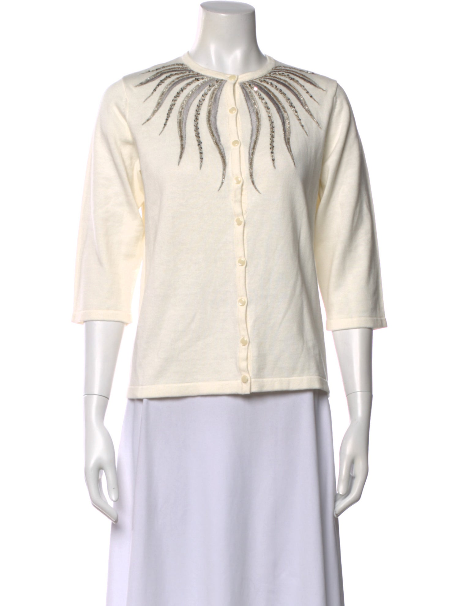 Bob Mackie Crew Neck Sweater