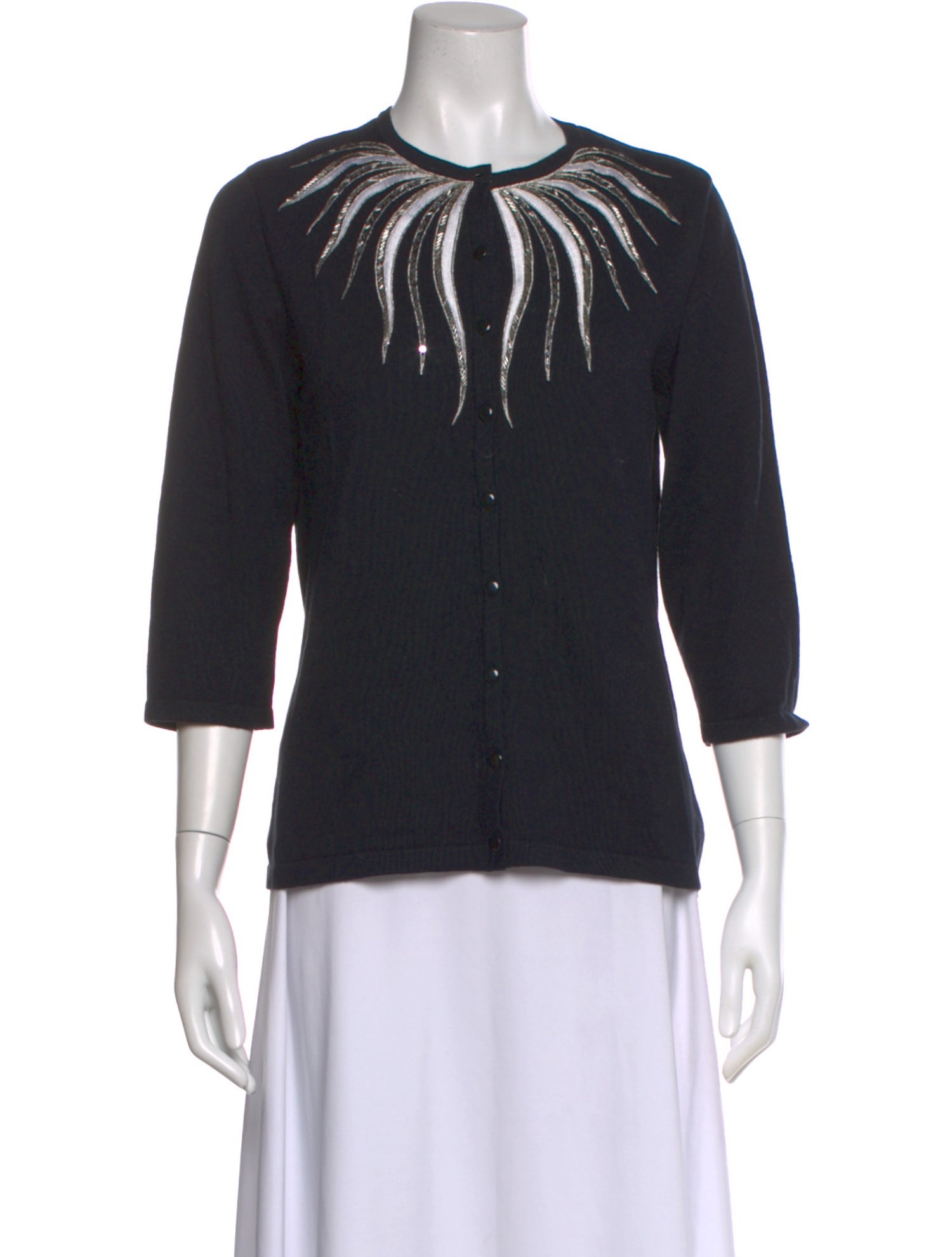 Bob Mackie Crew Neck Sweater