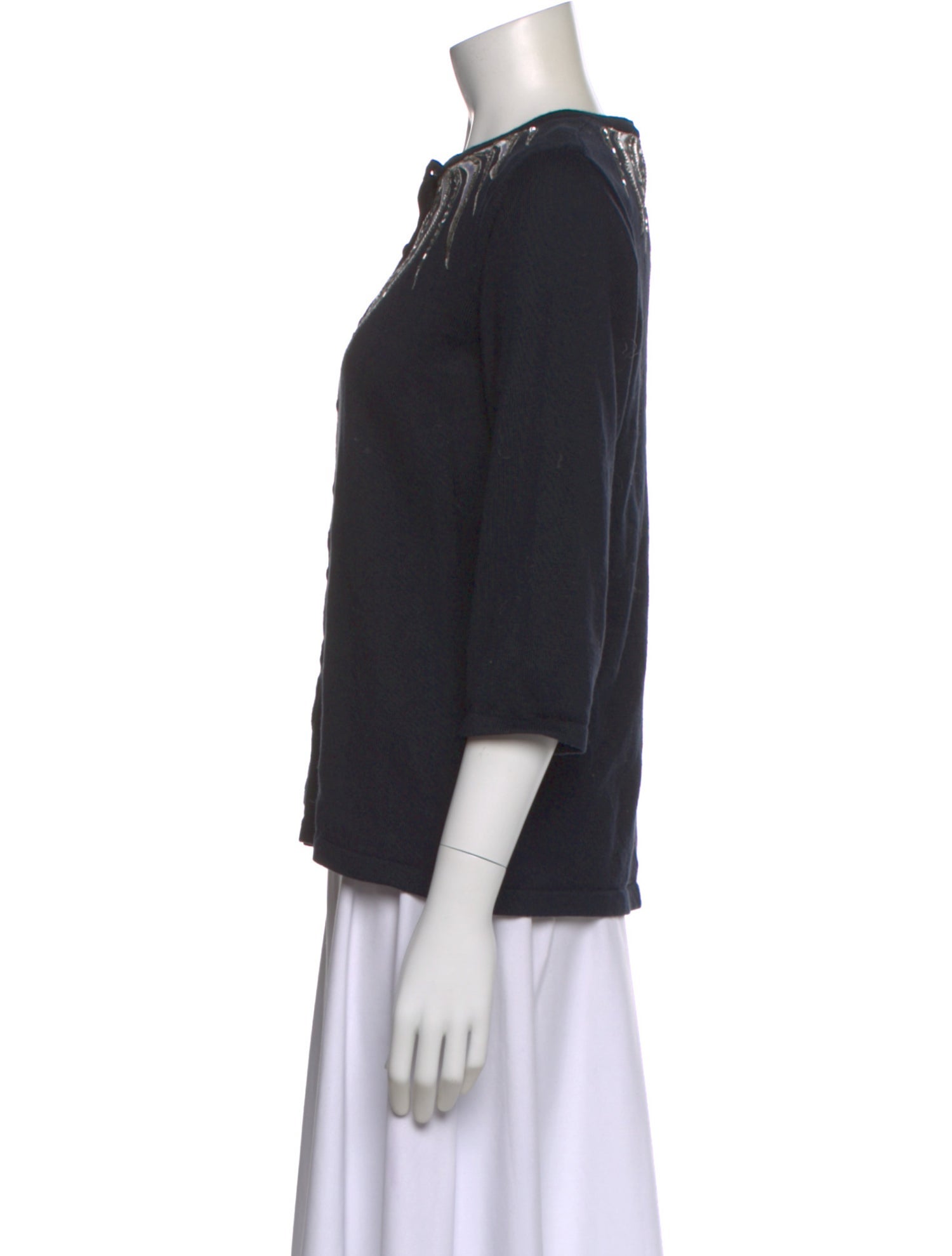 Bob Mackie Crew Neck Sweater