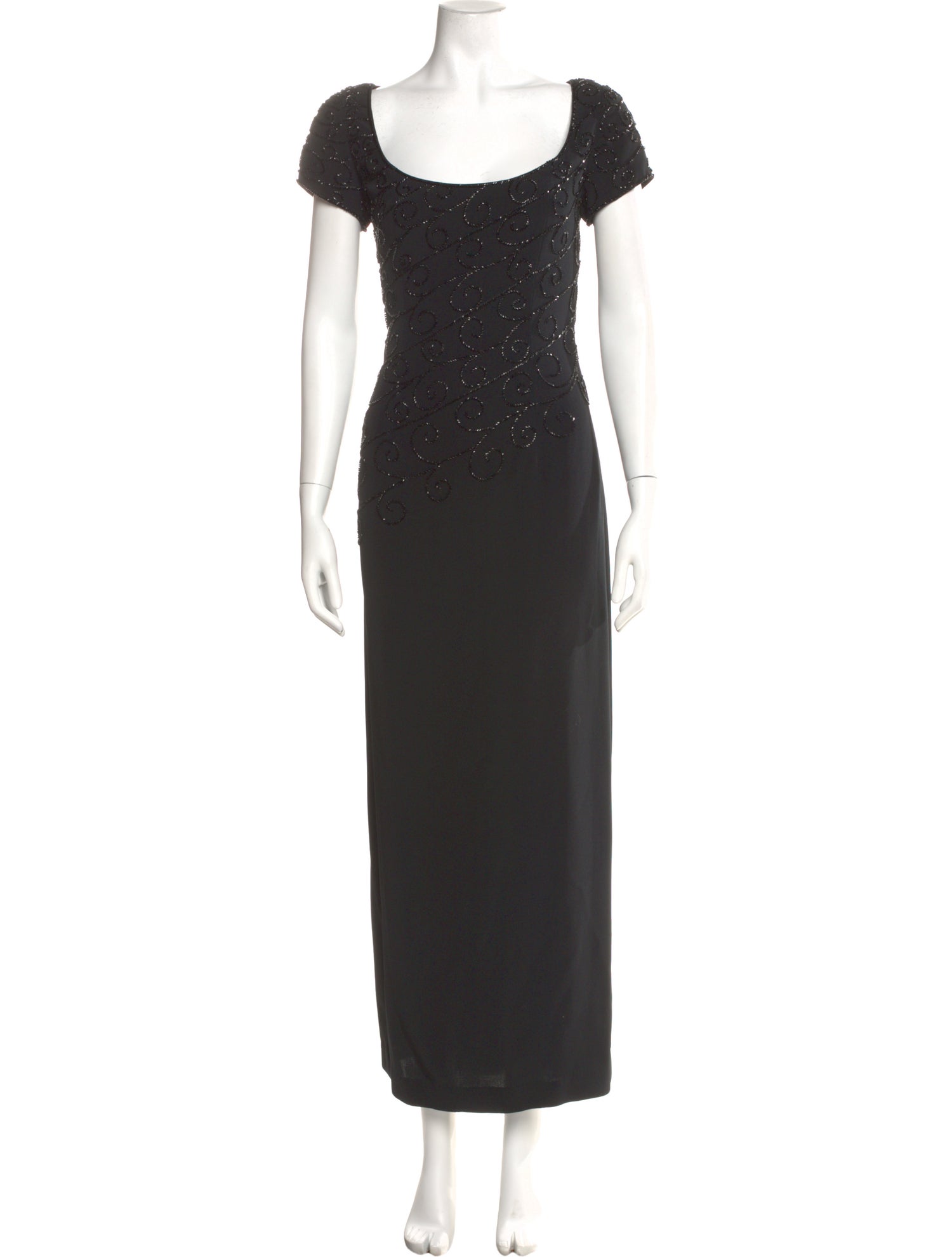 Bob Mackie Scoop Neck Long Dress