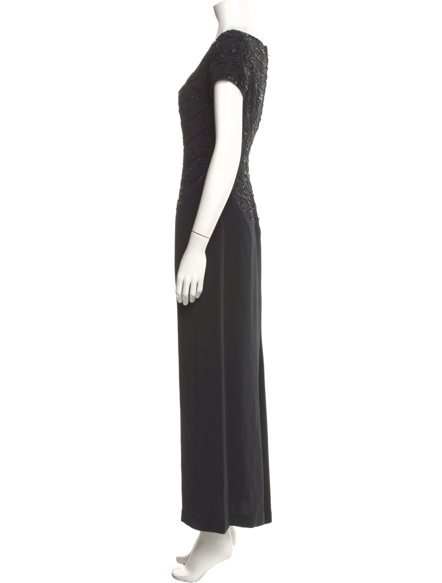 Bob Mackie Scoop Neck Long Dress