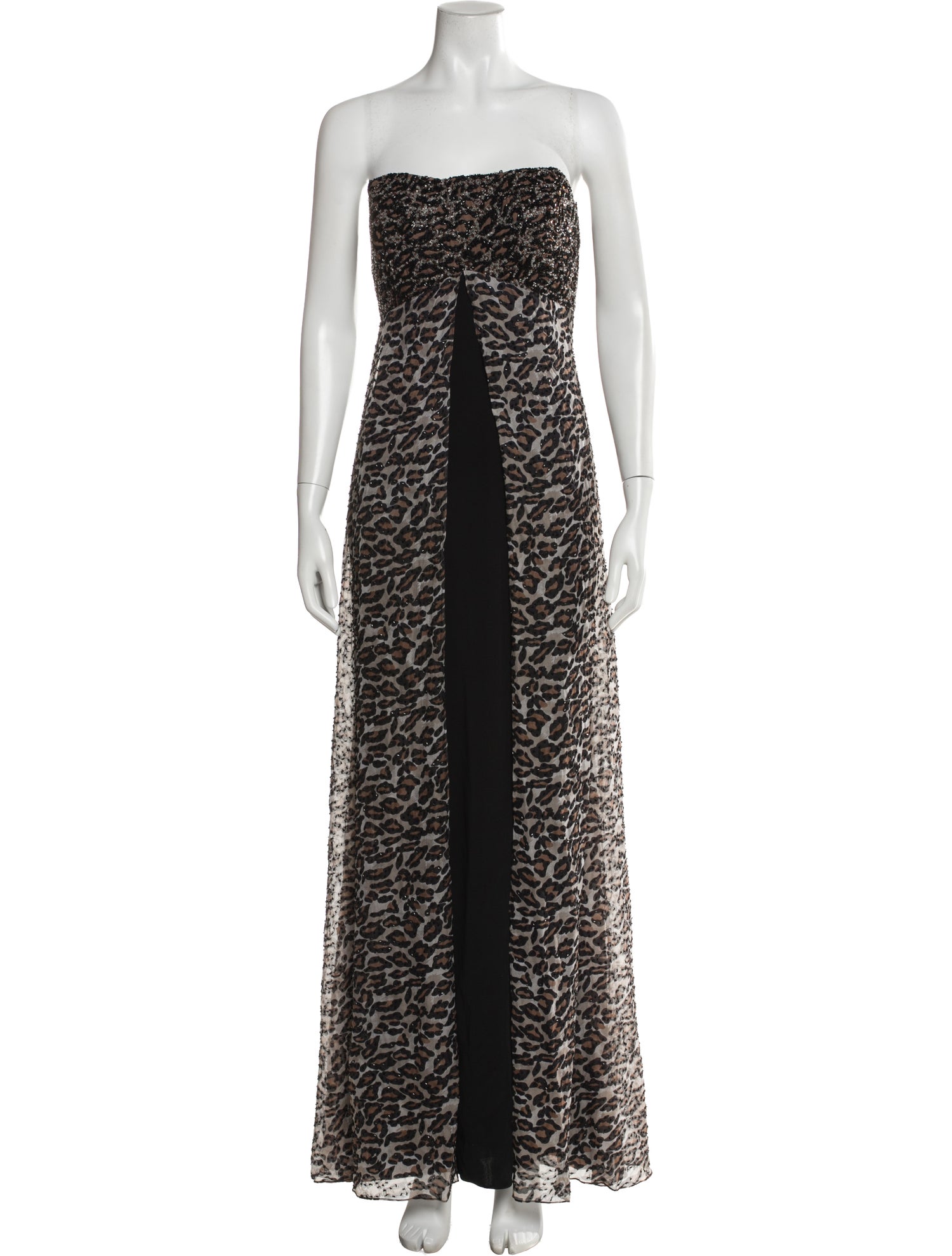 Bob Mackie Animal Print Long Dress