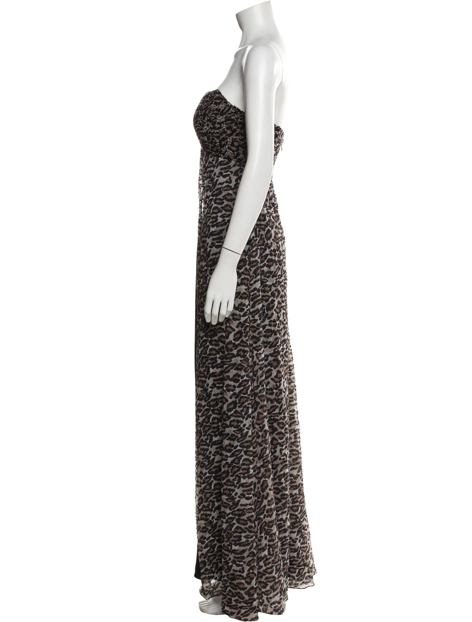 Bob Mackie Animal Print Long Dress
