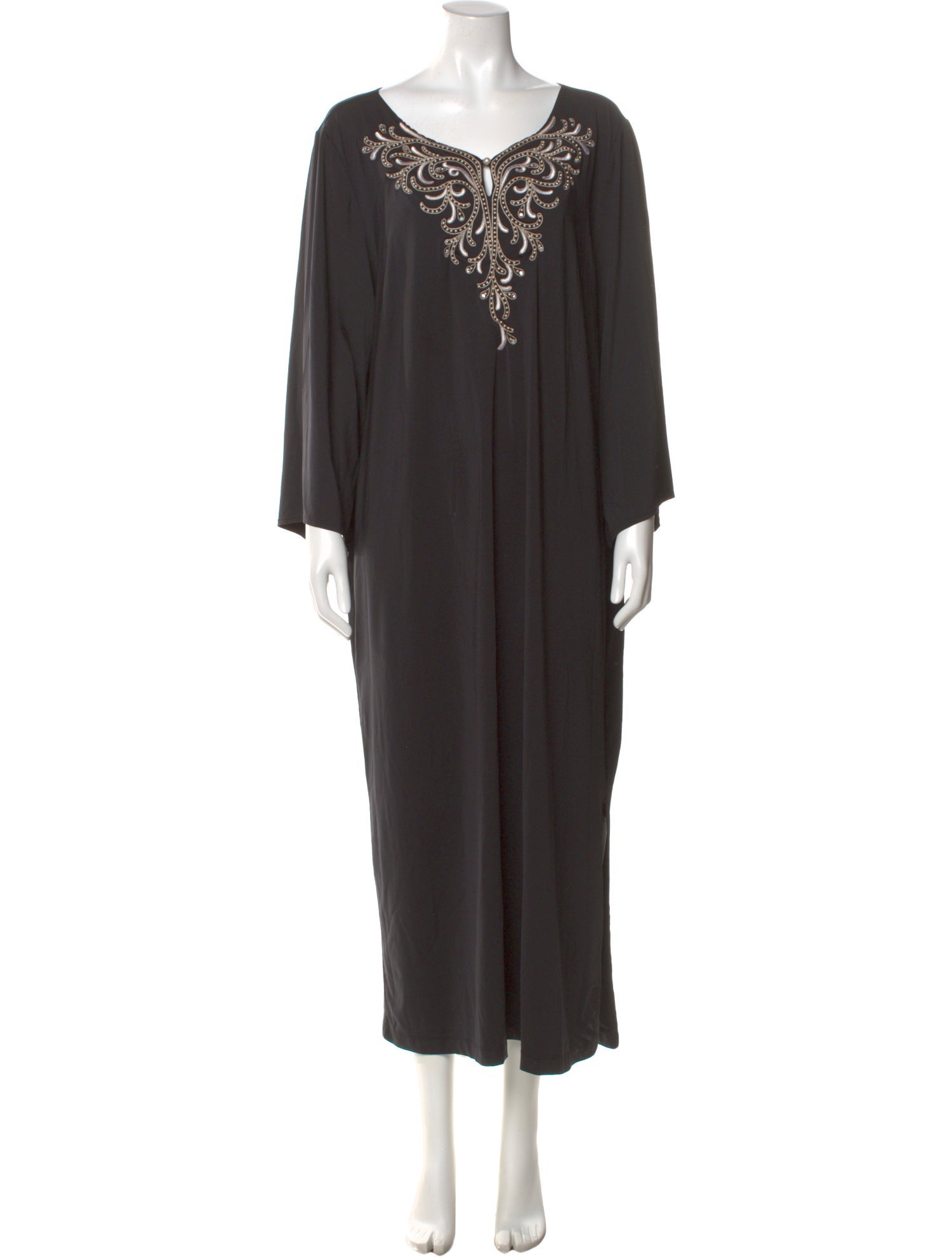 Bob Mackie V-Neck Long Dress