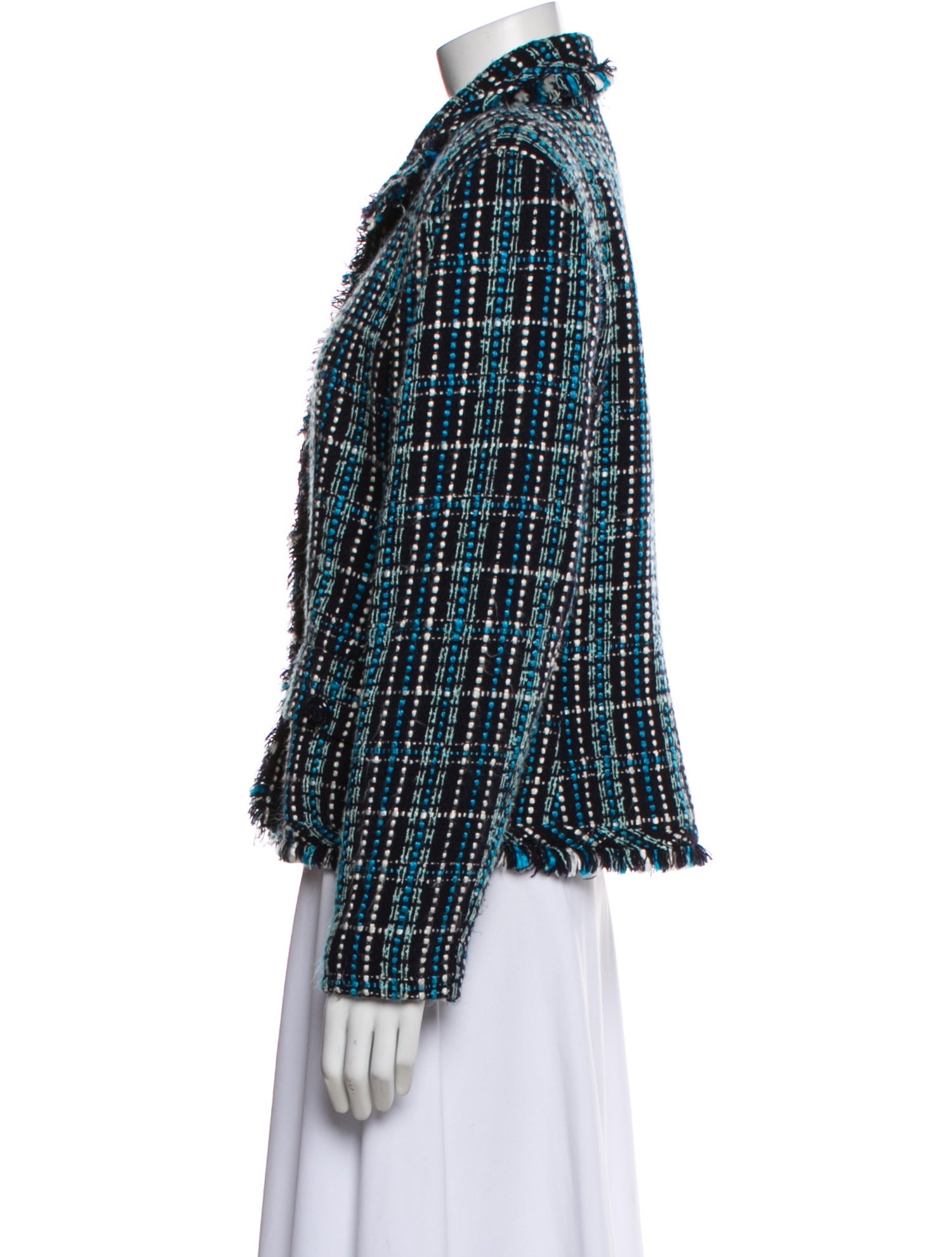 Bob Mackie Tweed Pattern Evening Jacket