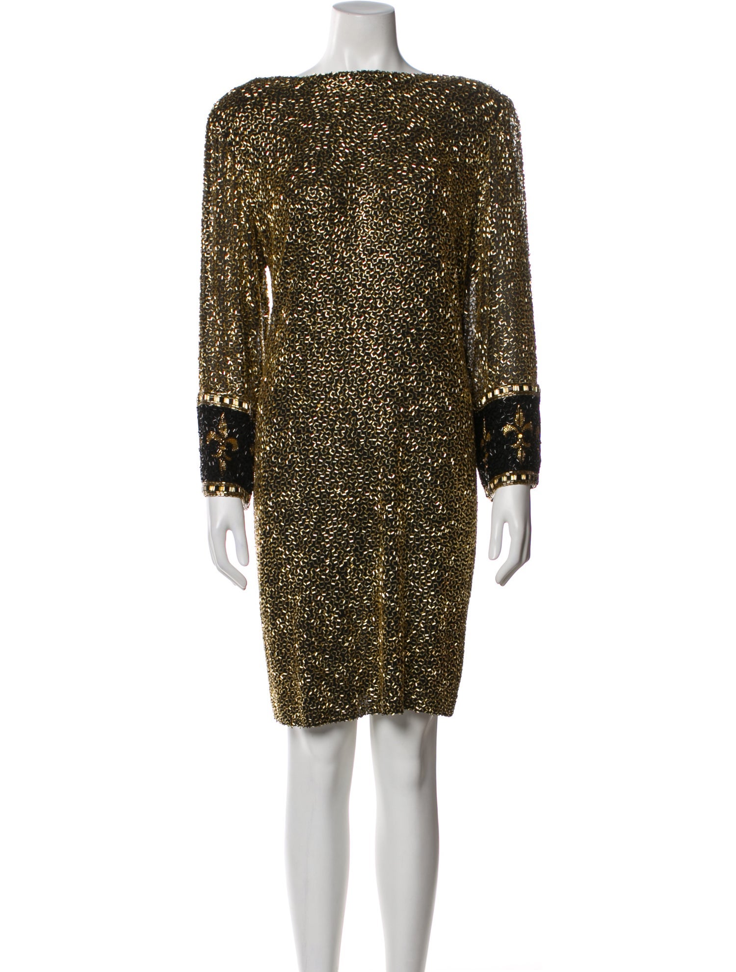 Bob Mackie Silk Knee-Length Dress