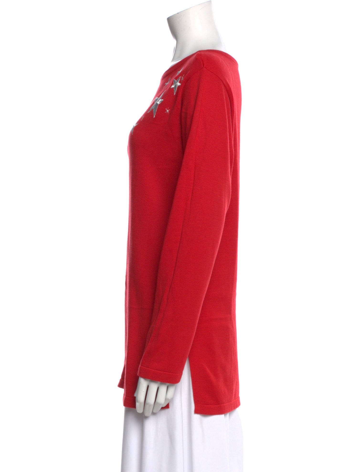 Bob Mackie Graphic Print Bateau Neckline Top