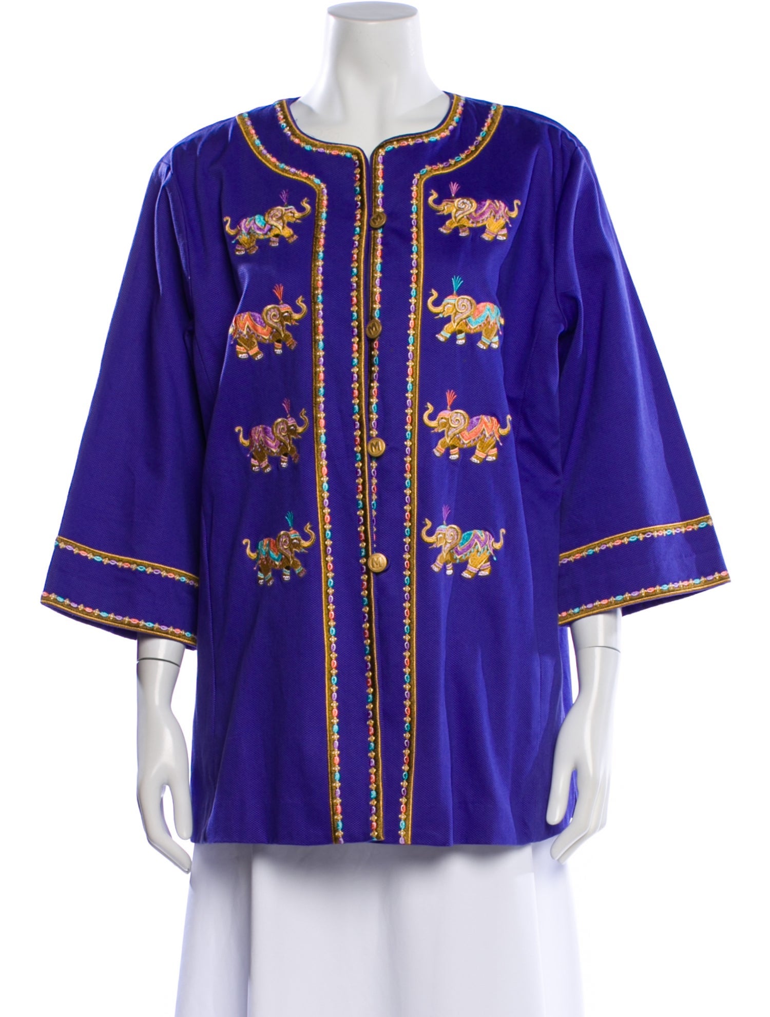 Bob Mackie Printed Evening Jacket