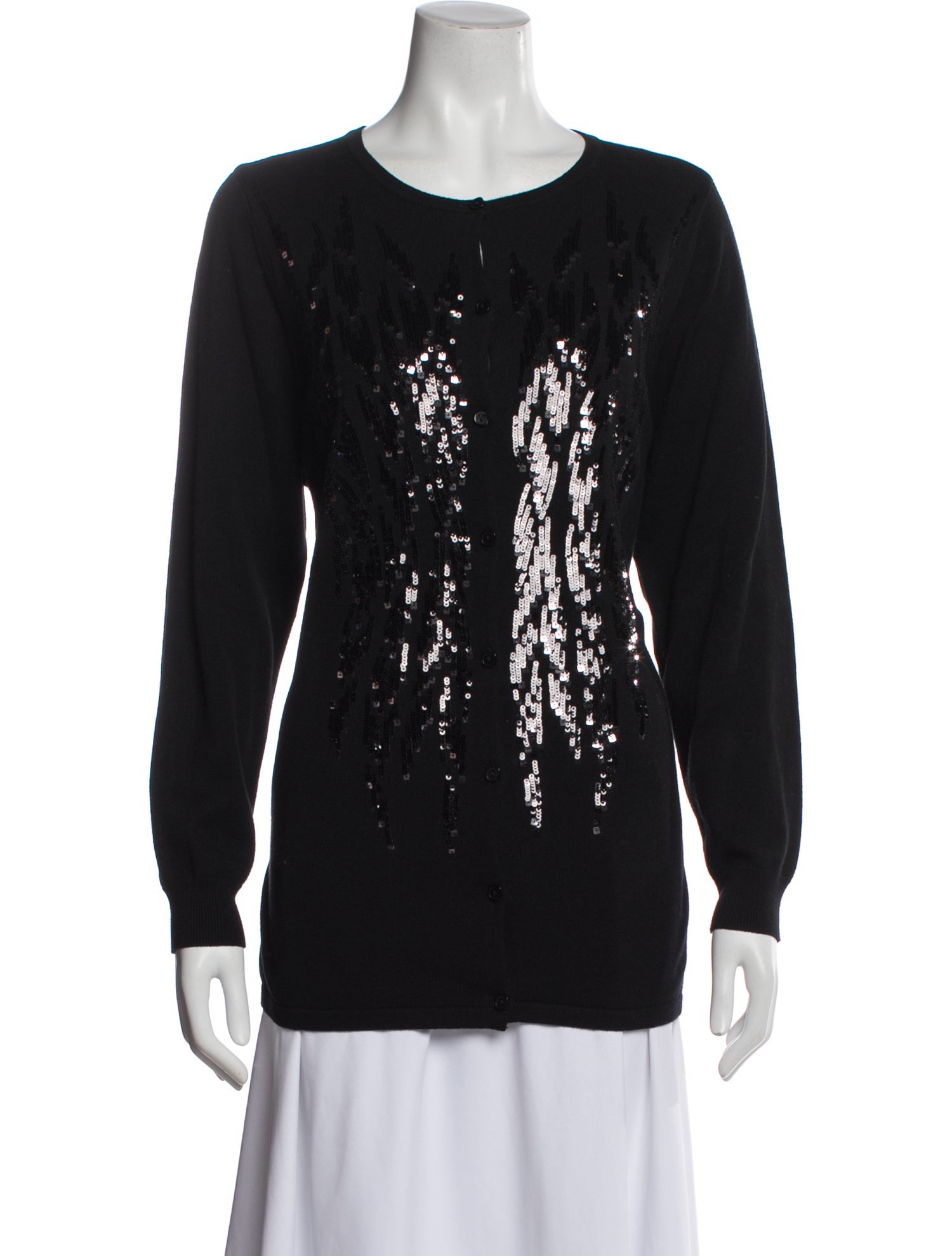 Bob Mackie Scoop Neck Sweater