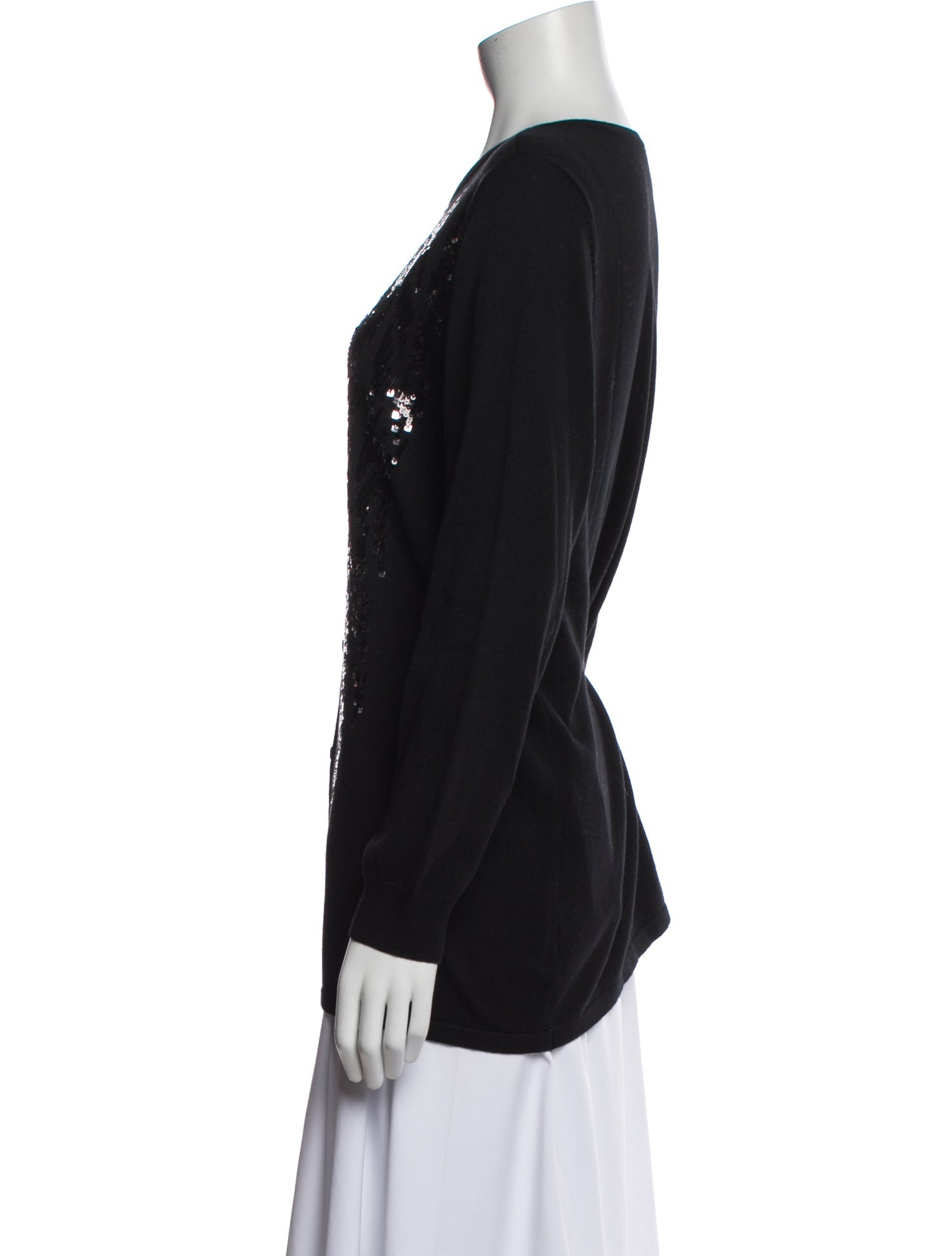 Bob Mackie Scoop Neck Sweater