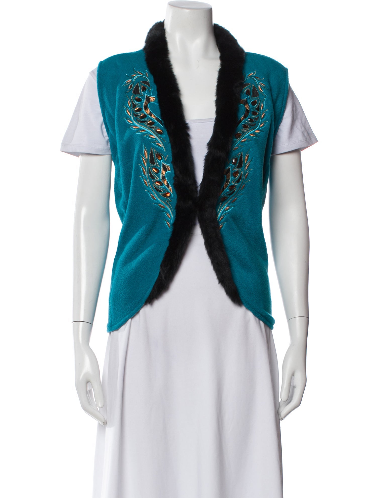 Bob Mackie Patterned Vest
