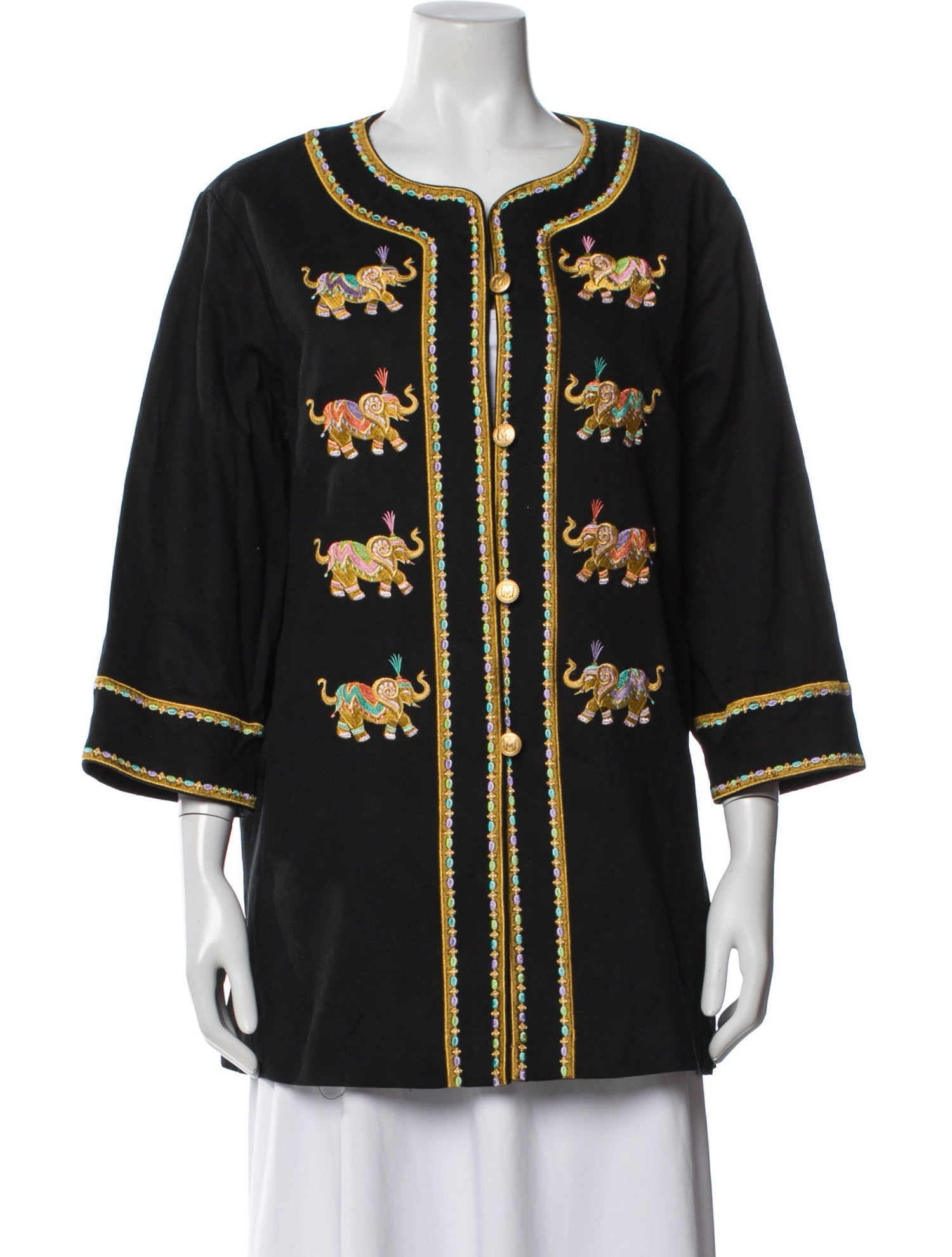Bob Mackie Printed Evening Jacket