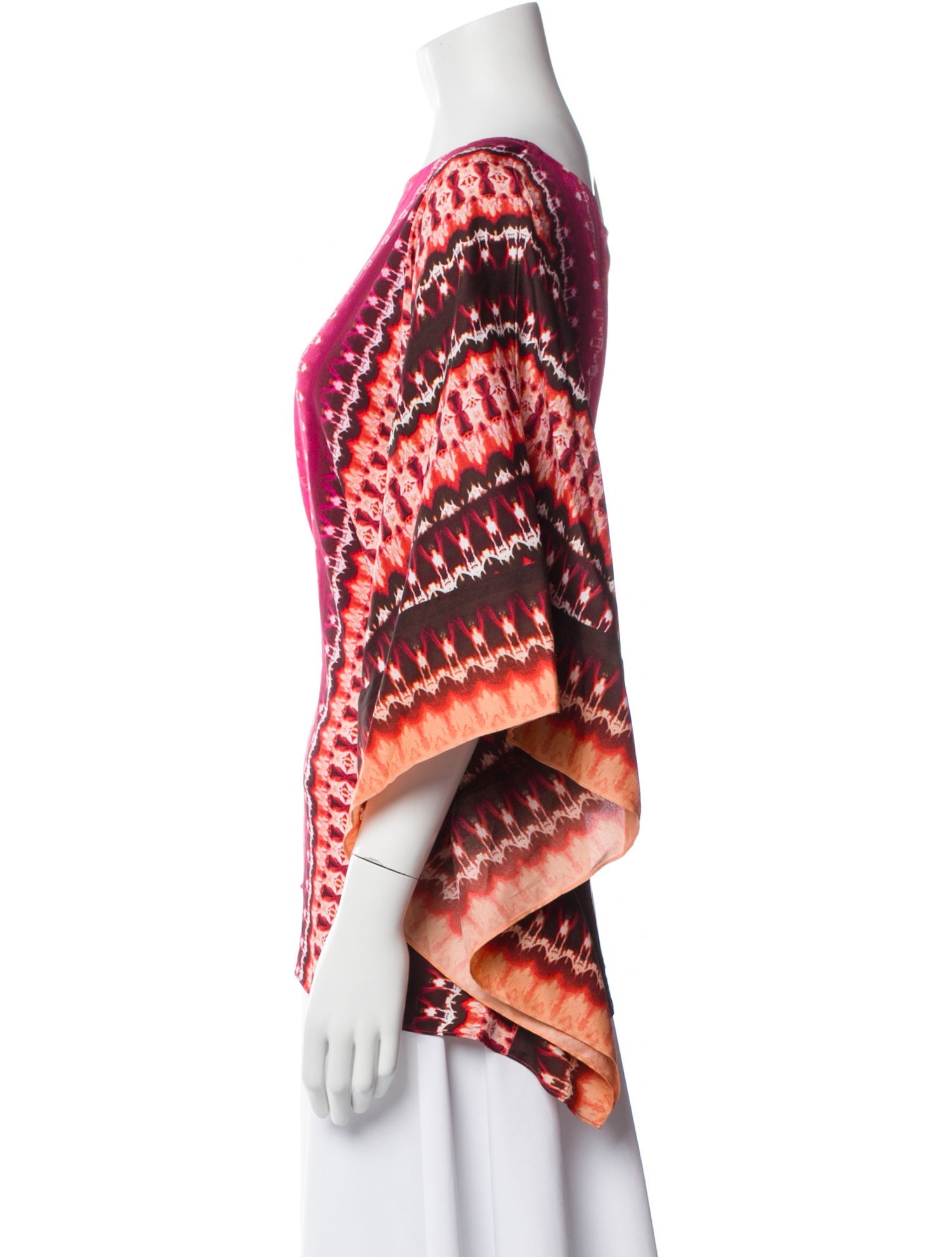 Bob Mackie Printed Crew Neck Top w/ Tags