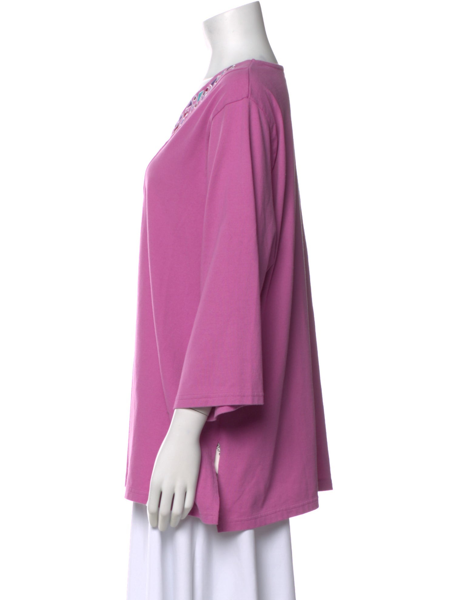 Bob Mackie Graphic Print V-Neck T-Shirt