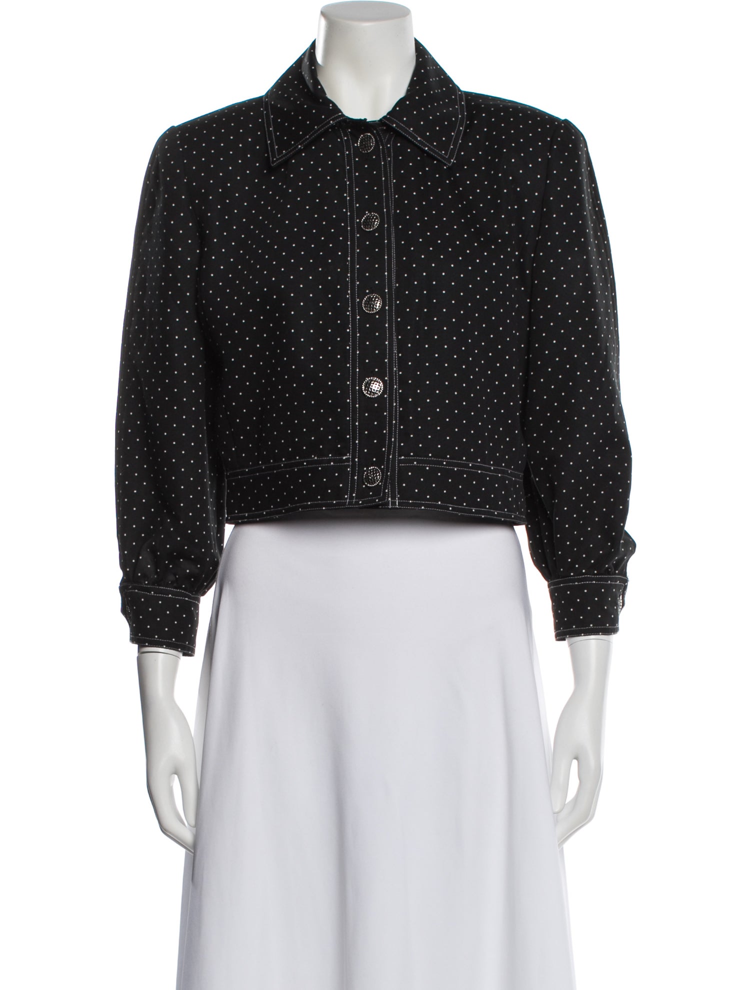 Bob Mackie Polka Dot Print Evening Jacket