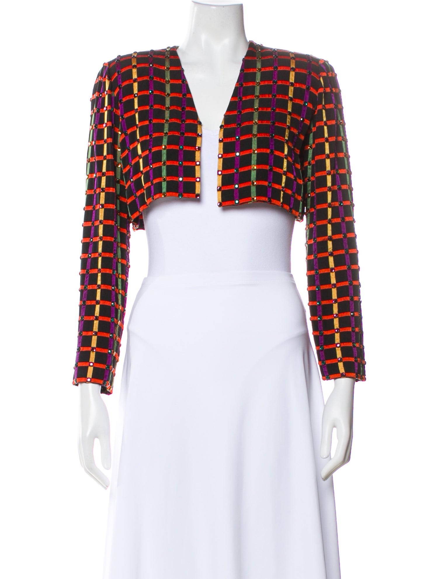 Bob Mackie Vintage Printed Bolero