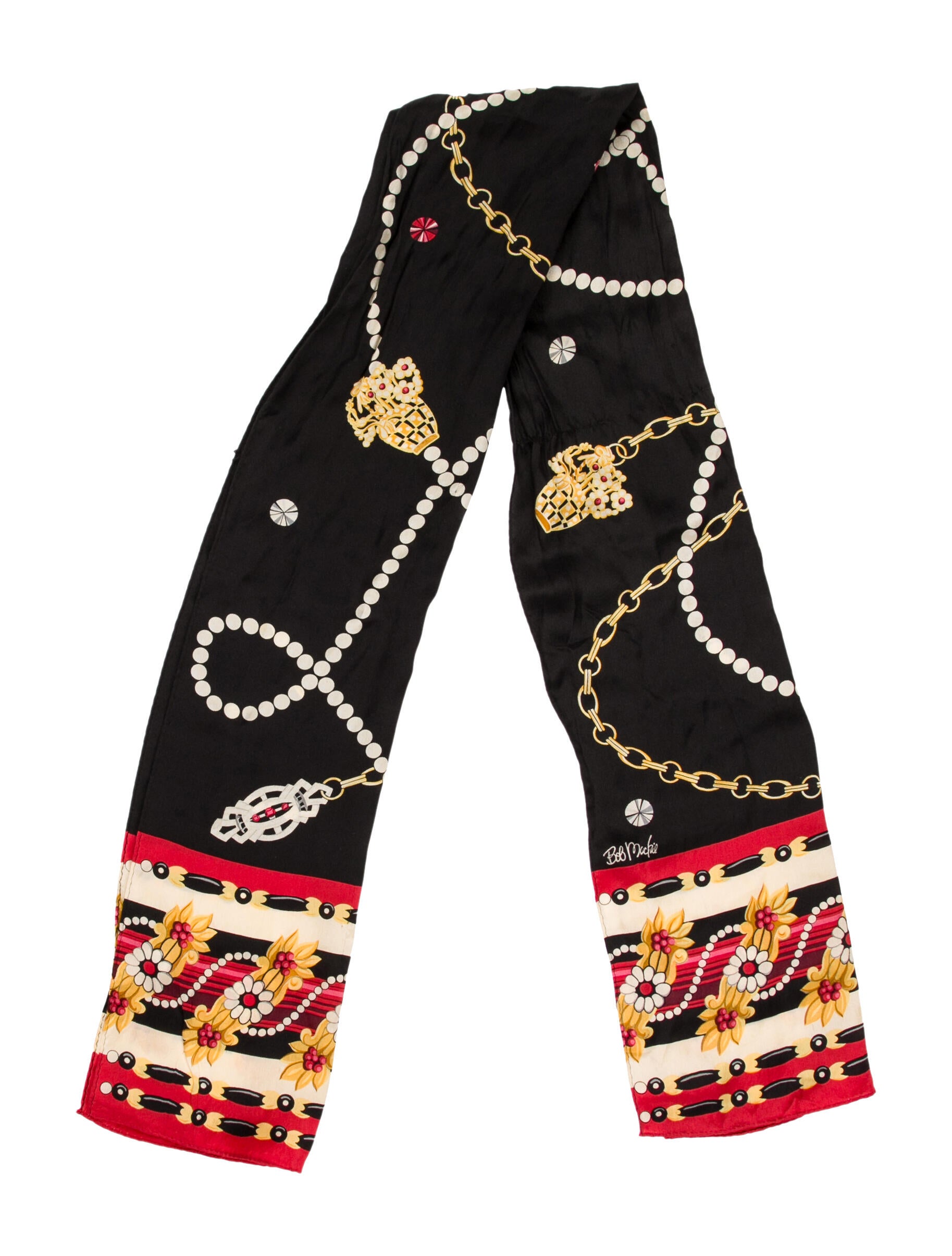 Bob Mackie Silk Printed Scarf