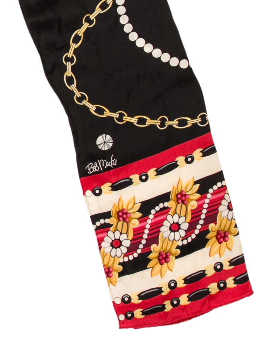 Bob Mackie Silk Printed Scarf