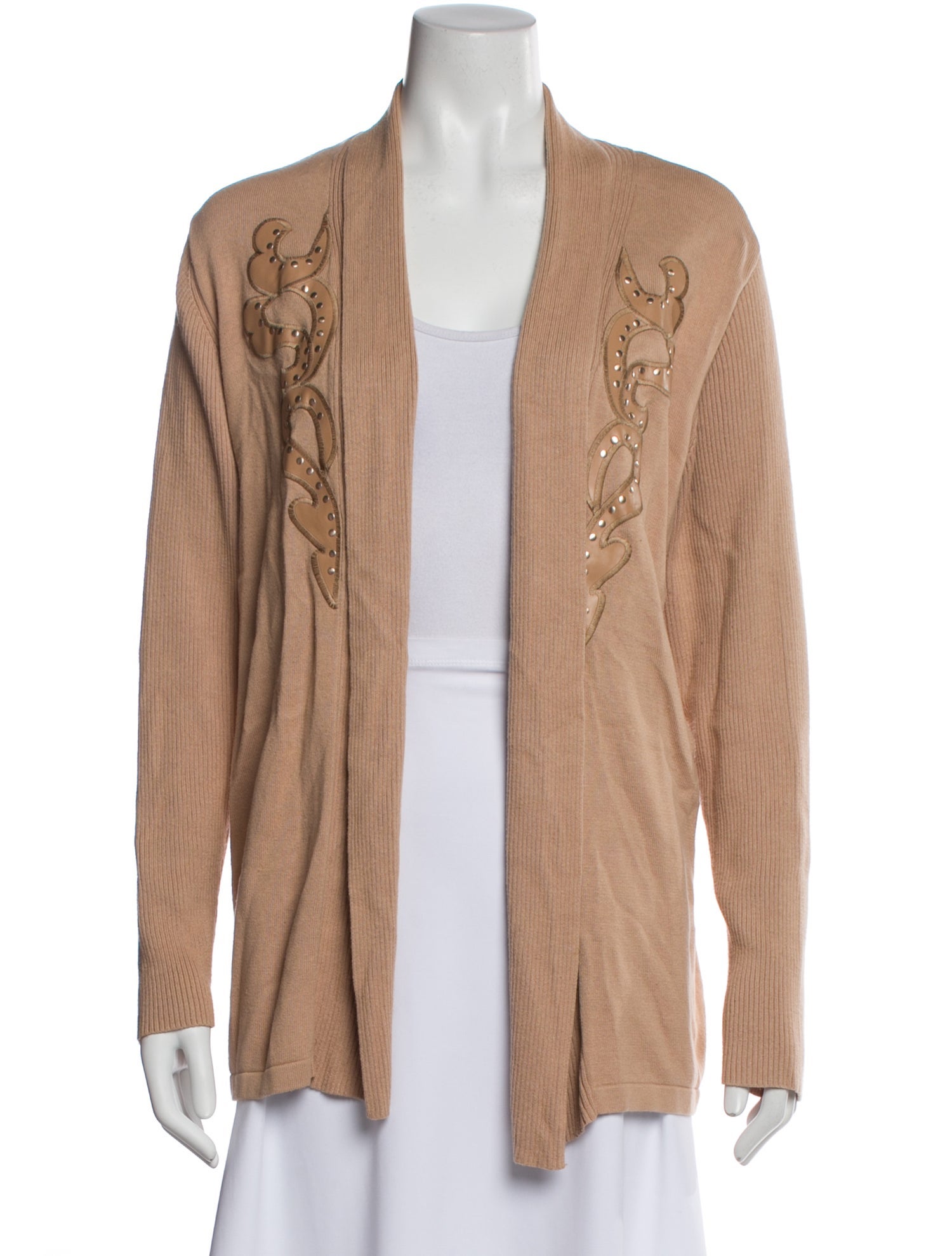 Bob Mackie Open Front Sweater