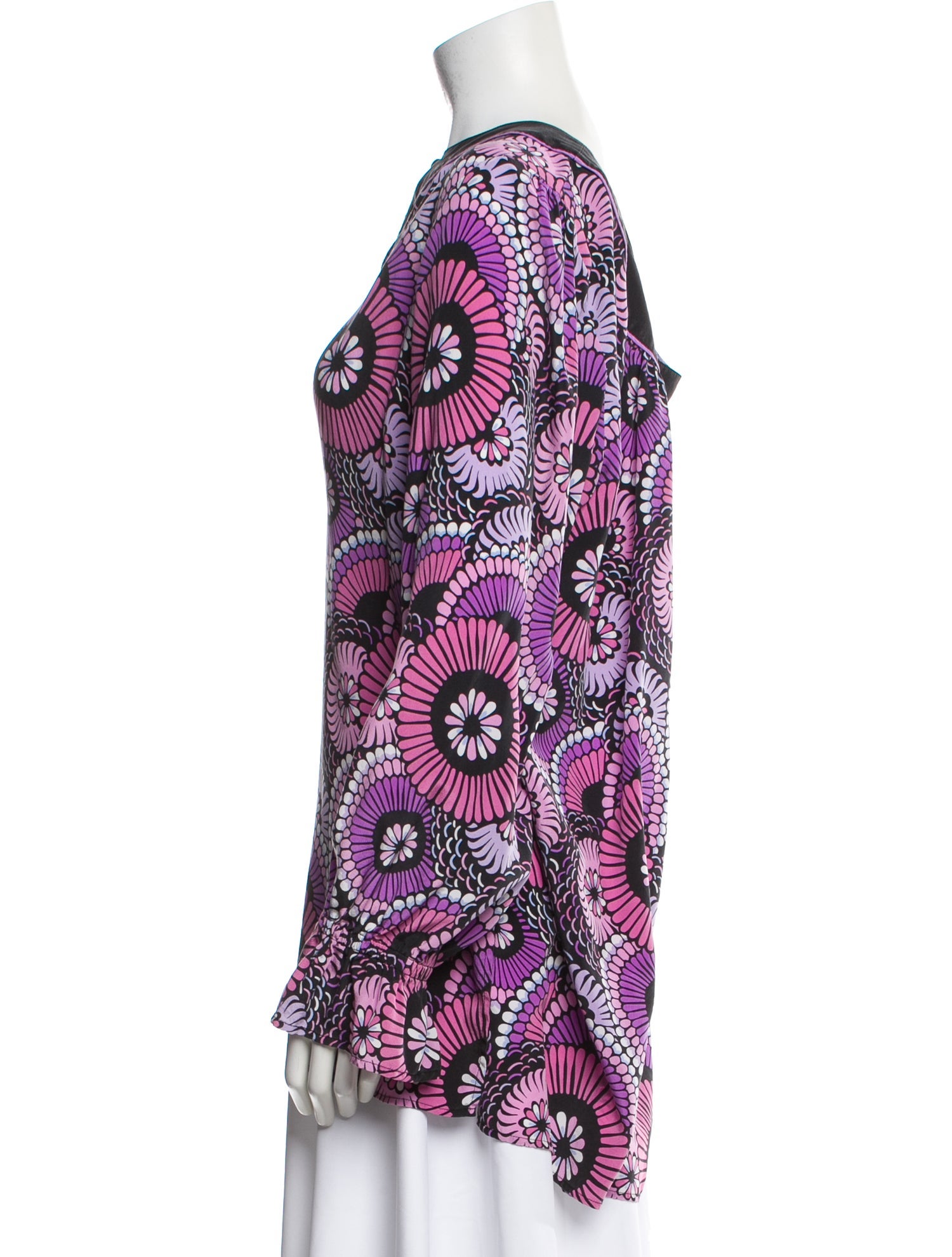 Bob Mackie Silk Printed Tunic