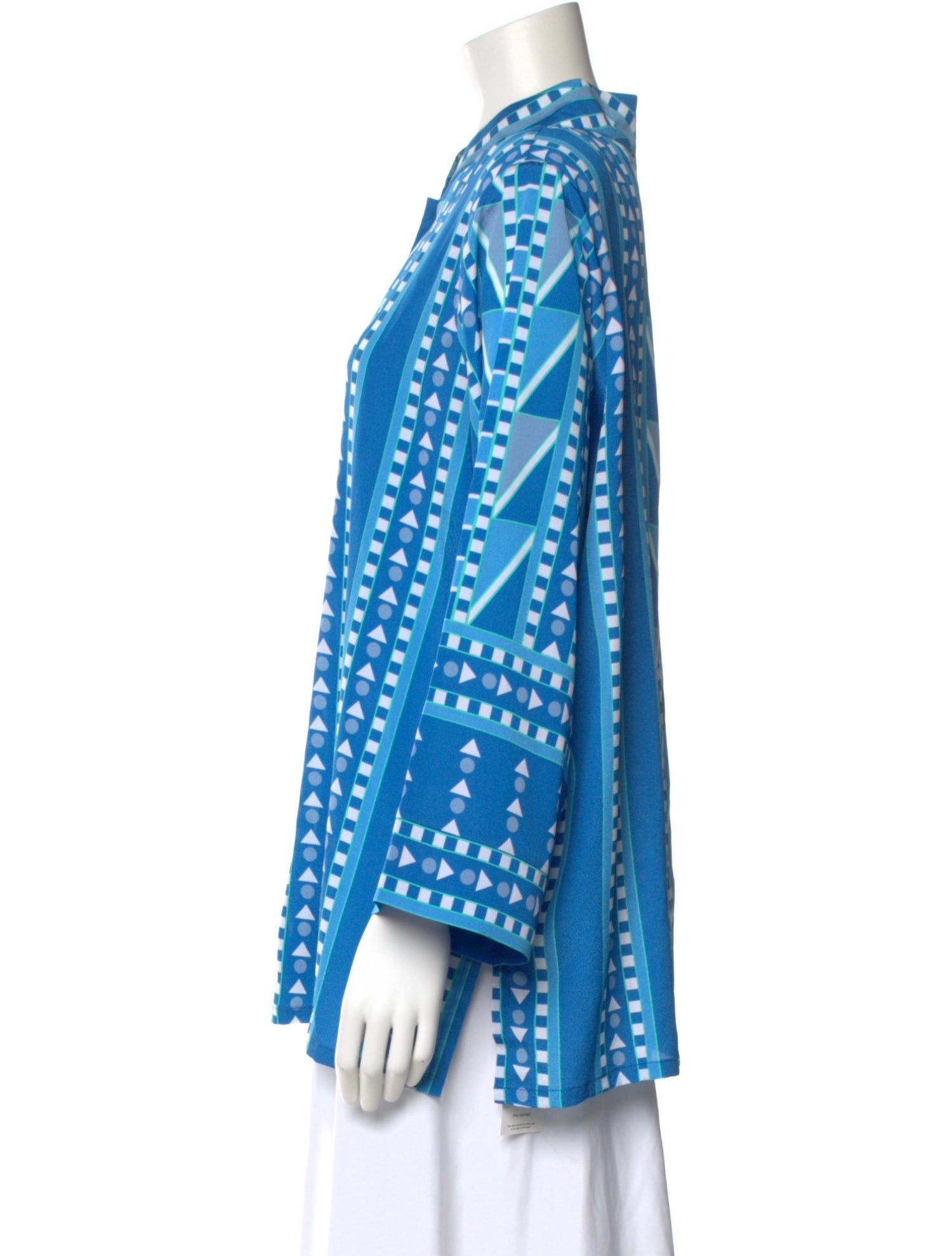 Bob Mackie Printed Three-Quarter Sleeve Top