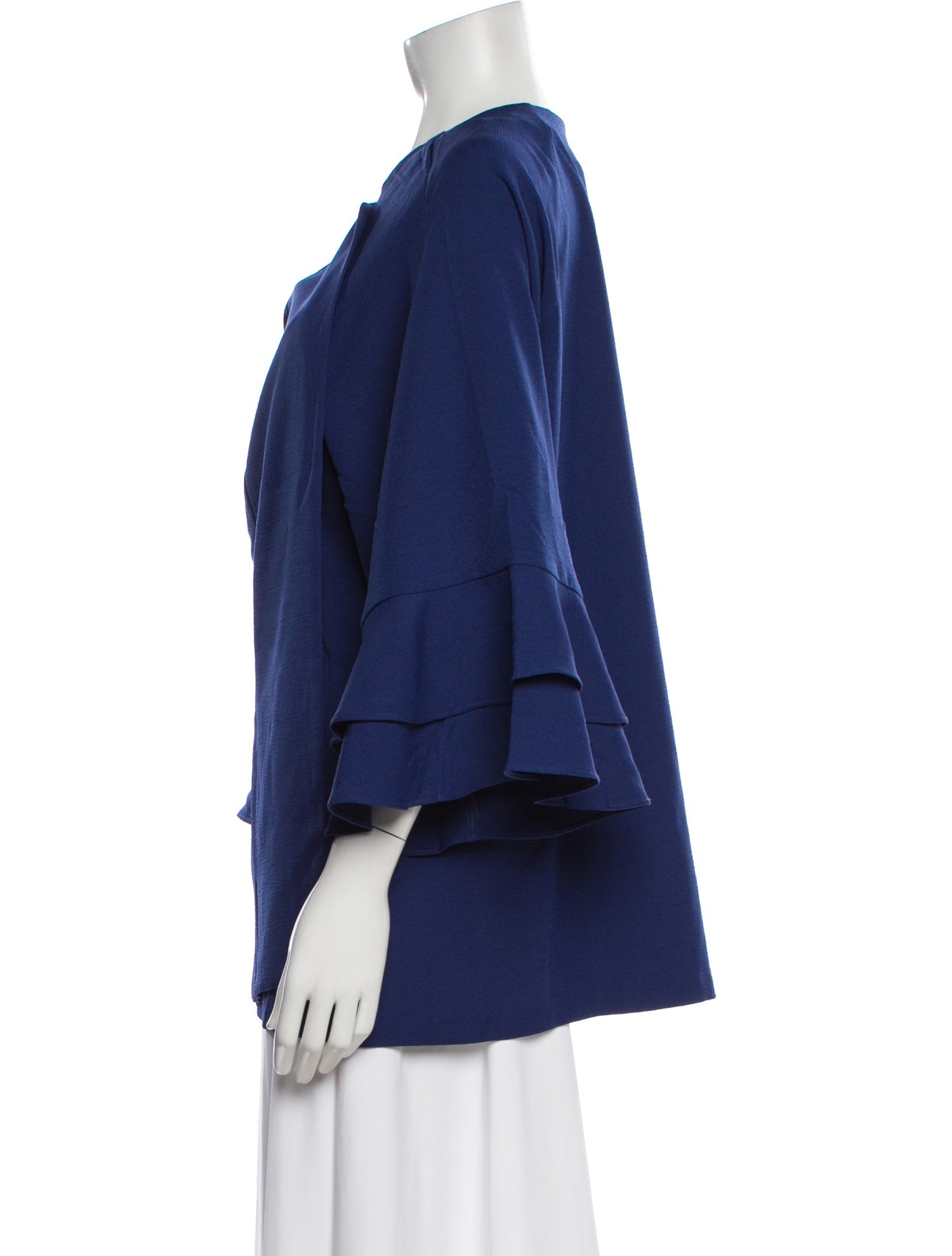 Bob Mackie Open Front Three-Quarter Sleeve Top