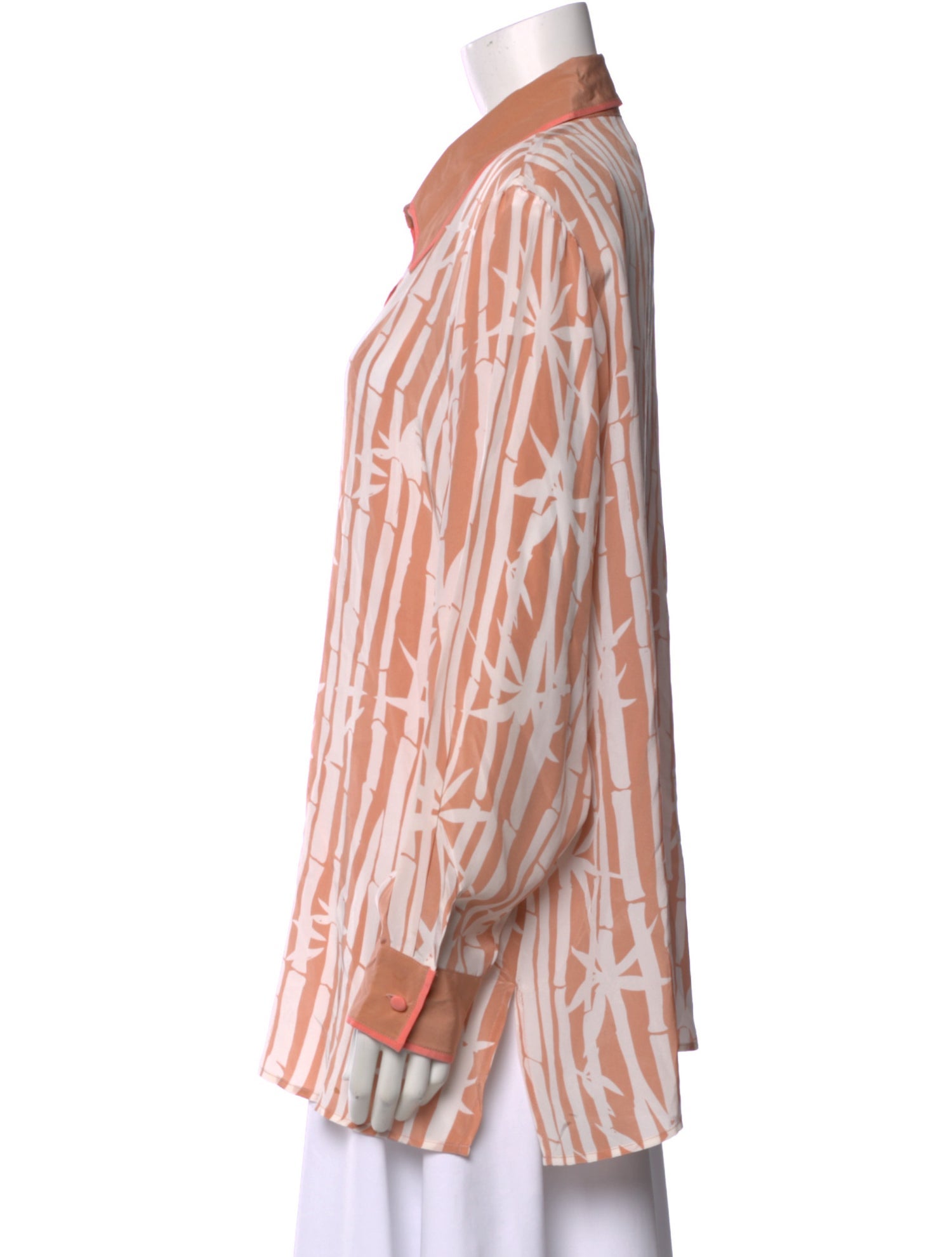 Bob Mackie Silk Printed Blouse