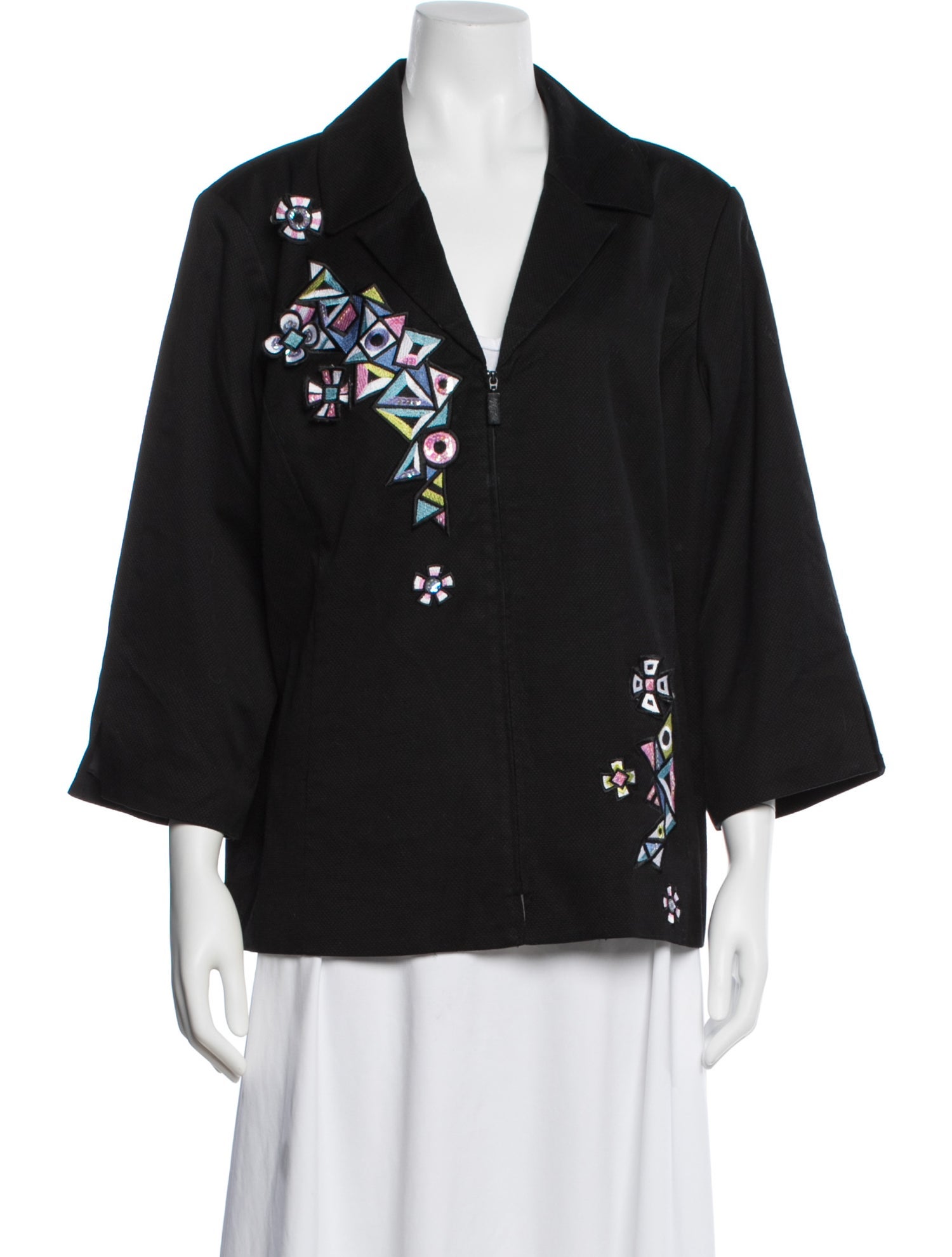 Bob Mackie Graphic Print Evening Jacket