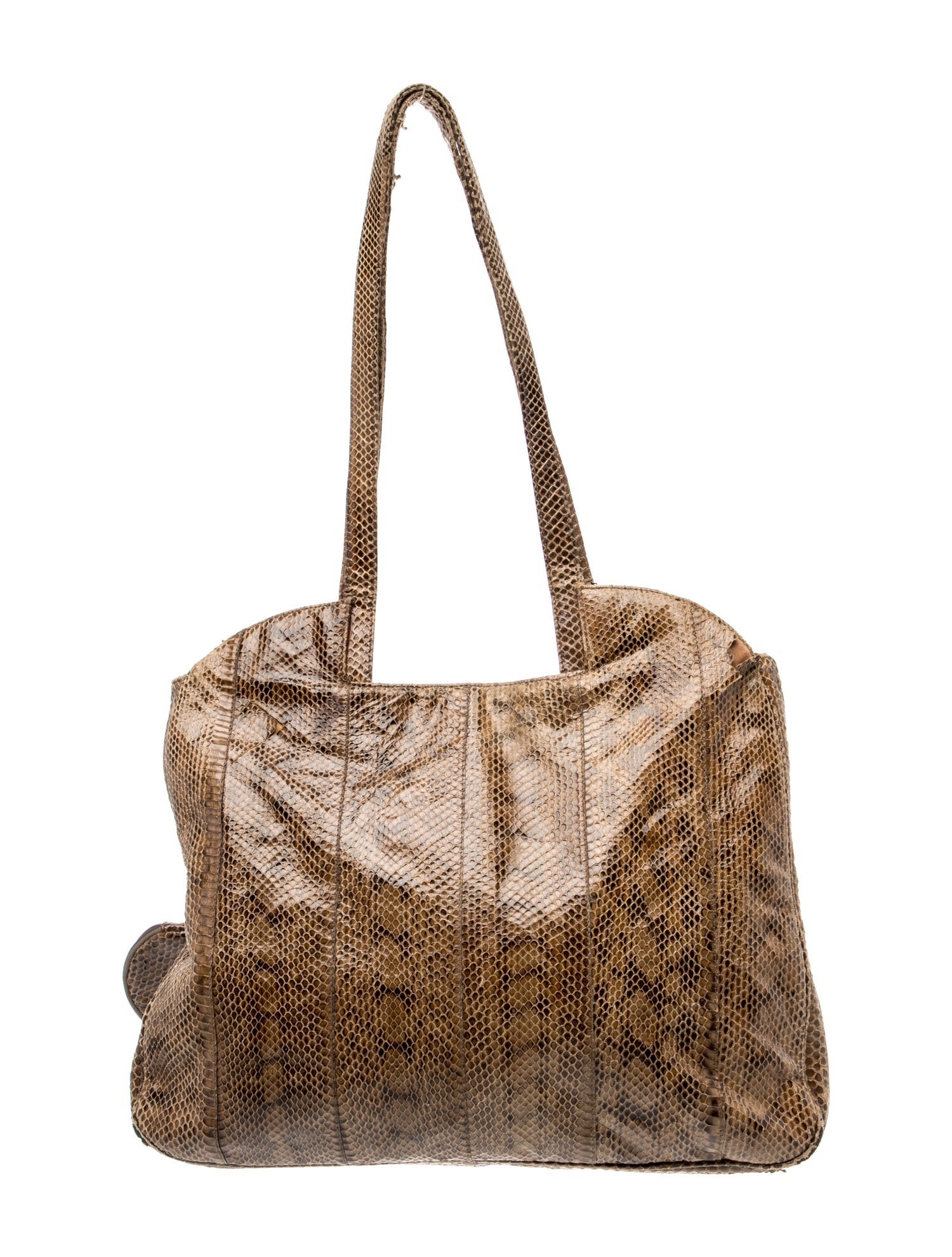 Bob Mackie Embossed Leather Shoulder Bag