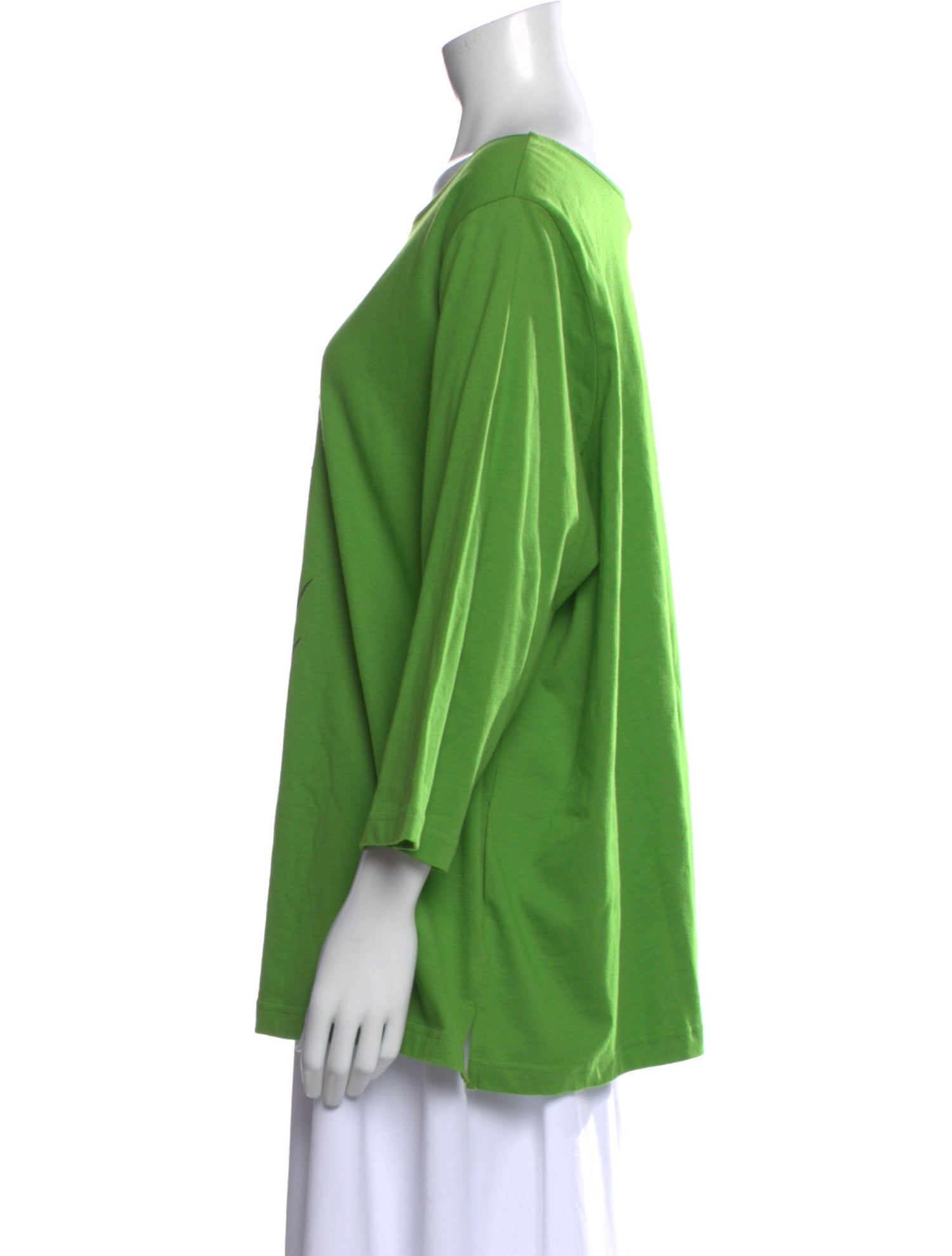 Bob Mackie Graphic Print Crew Neck Top