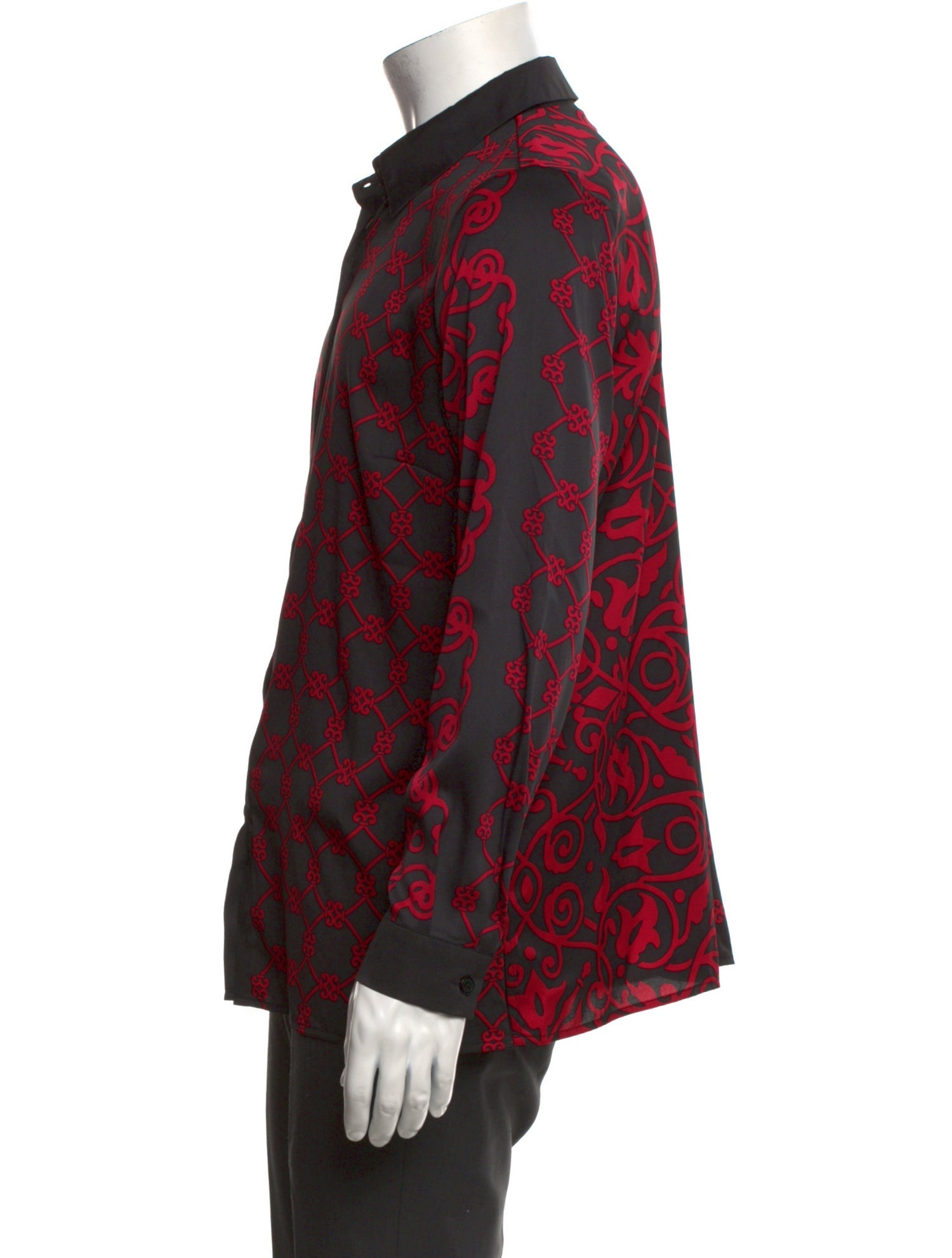 Bob Mackie Wearable Art Patterned Long Sleeve Shirt