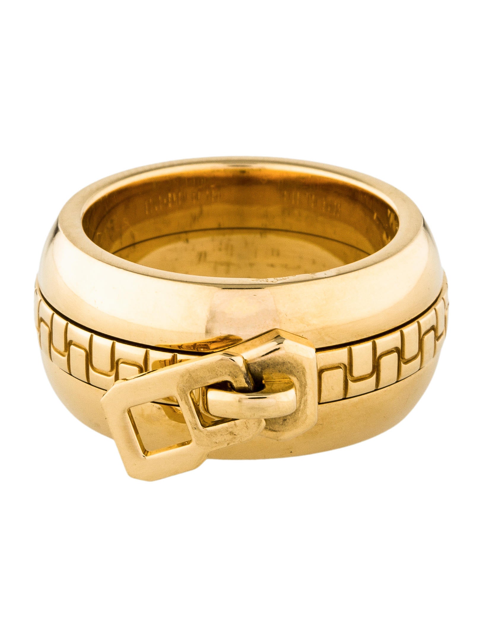 Boucheron 18K Zipper Pull Band Rings BON20215 The RealReal