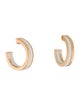 Boucheron 18K Ceramic Quatre Classique Hoop Earrings