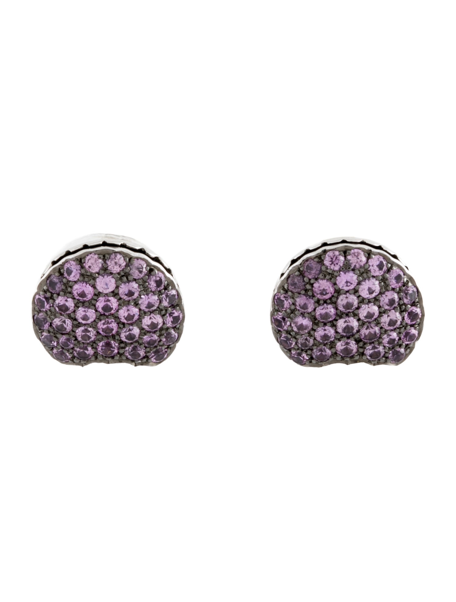 Boucheron 18K Sapphire & Ruby Tentation Macaron Stud Earrings