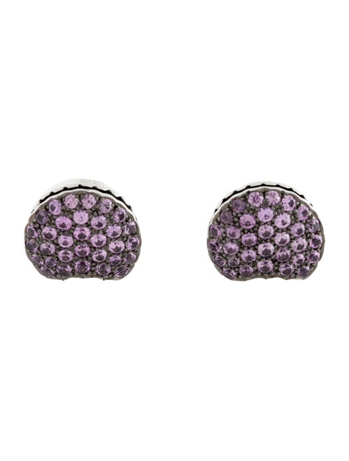 Boucheron 18K Sapphire & Ruby Tentation Macaron Stud Earrings
