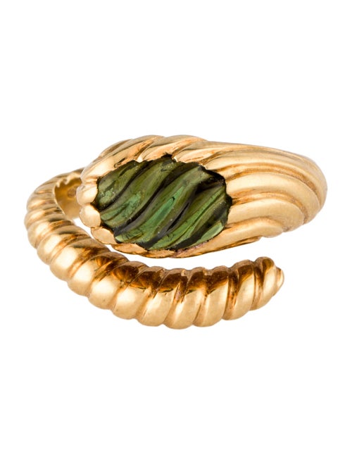 Boucheron 18K Tourmaline Bypass Ring
