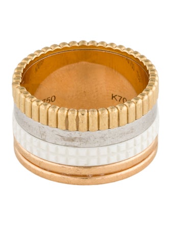 Boucheron 18K Quatre White Edition Large Ring