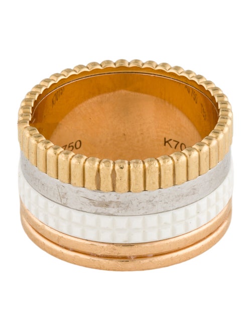 Boucheron 18K Quatre White Edition Large Ring