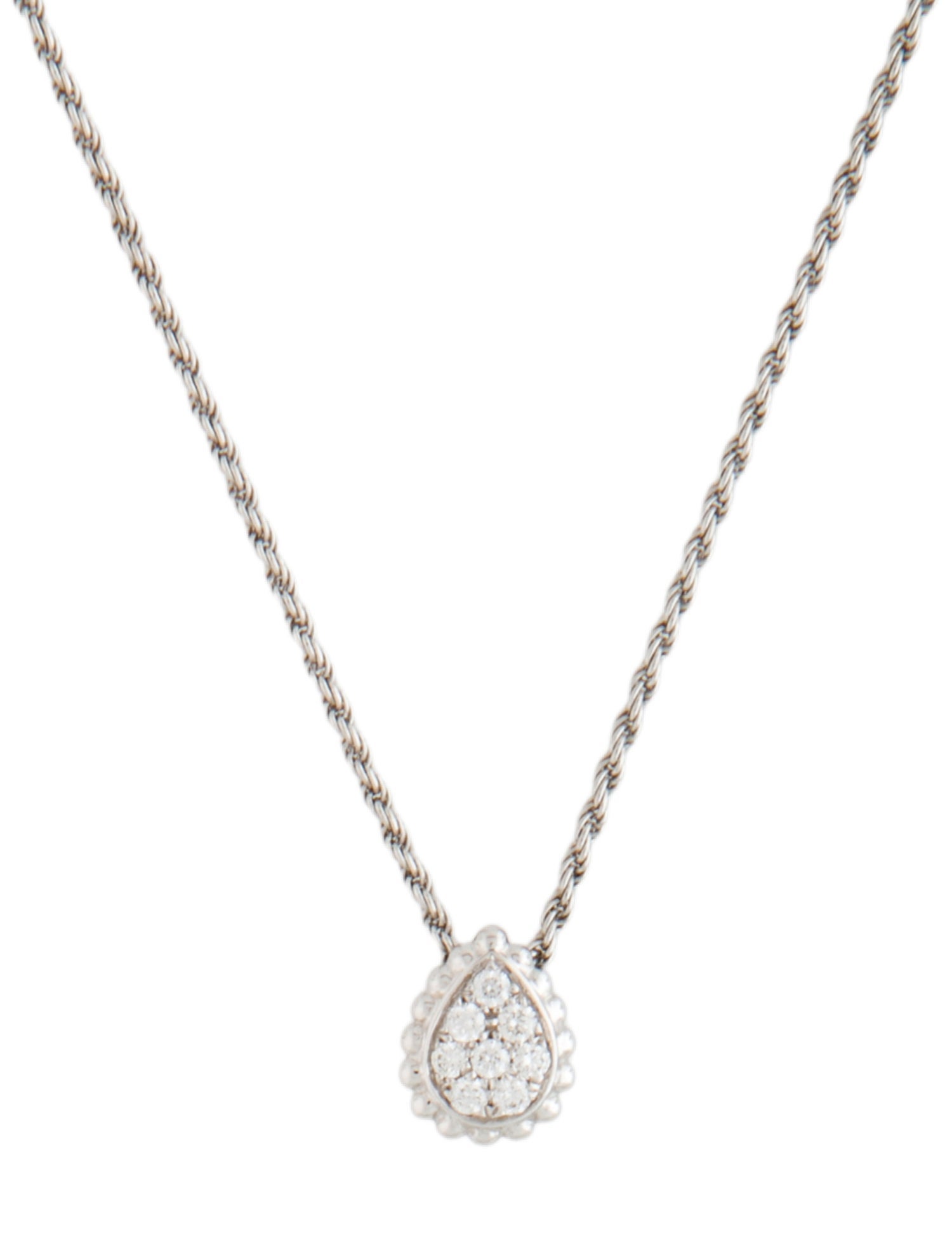 Boucheron 18K Diamond Serpent Boheme Extra Small Pendant Necklace