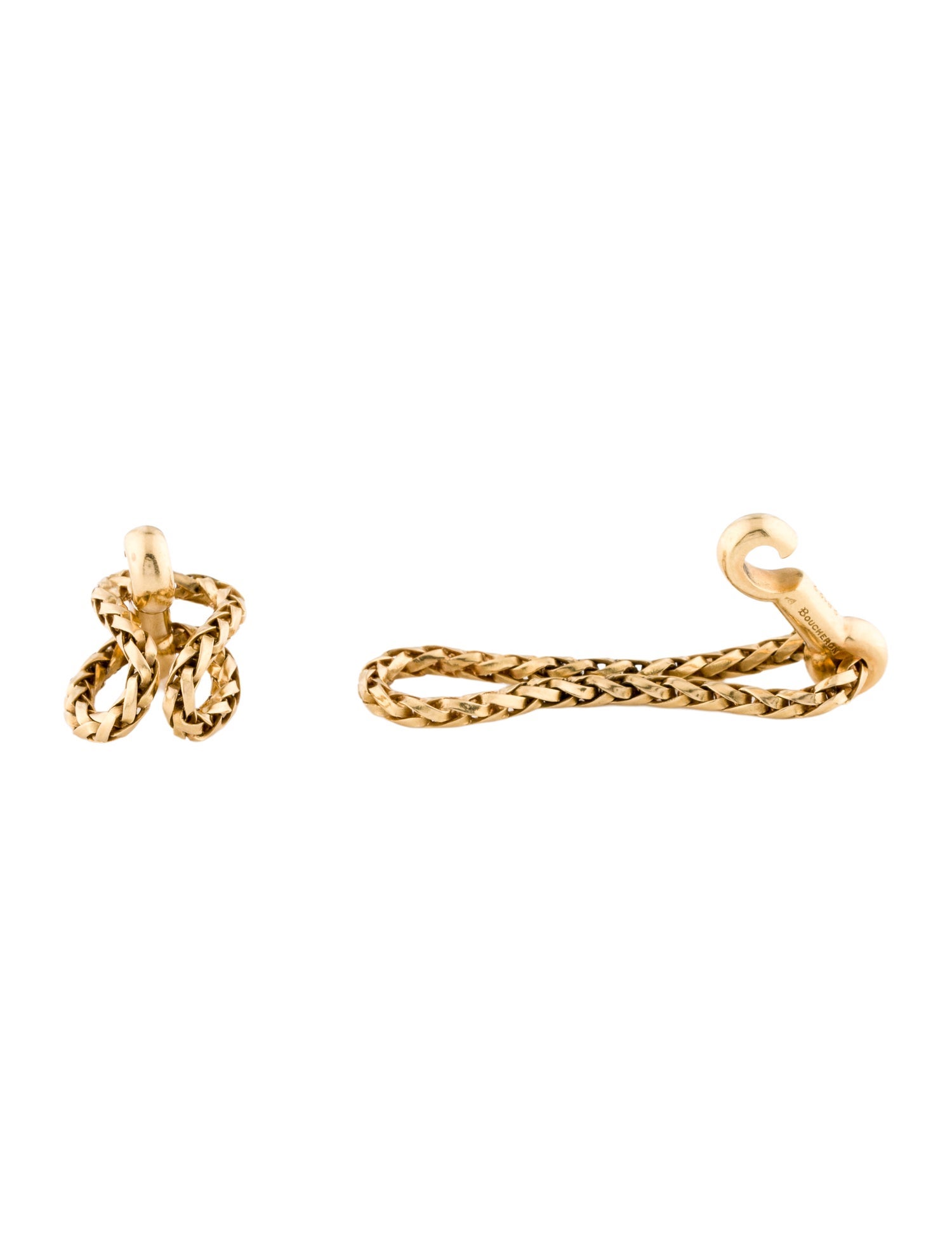Boucheron 18K Rope Cufflinks