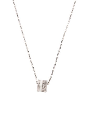 Boucheron 18K Diamond & Ceramic Quatre HyCeram Pendant Necklace