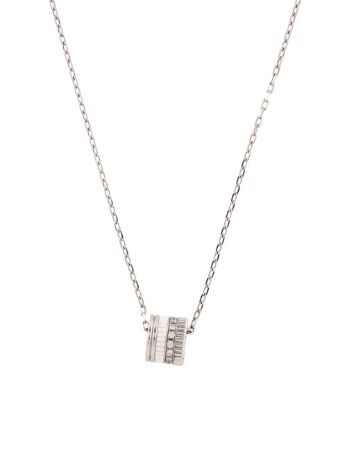 Boucheron 18K Diamond & Ceramic Quatre HyCeram Pendant Necklace